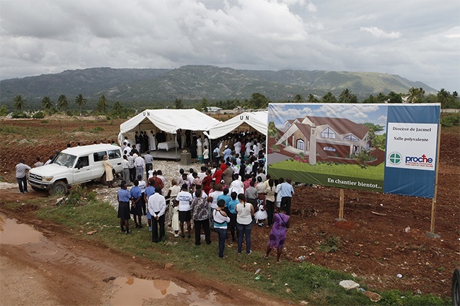 View of the area where the multipurpose building for the cathedral parish of Jacmel will be built. The construction will be overseen by PROCHE and the Archdiocese of Miami was one of several donors who helped pay for the land.