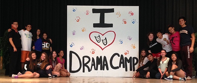 Students from the Pace annual summer drama camp pose for a photo. Top left row, from left: Alec Pierce, Kristian Perez, Amanda Perez, Briana Walker; bottom left row, from left: Britni Giardinieri, Elyse Bernstein, Sabrina Caldas, Anola Sejour.Top right row, from left: Reyna Rodriguez, Anthony Raffa, Kenea Sejour, Pablo Pernia; bottom right row, from left: Elizabeth Maisello, Carlos Martinez, Sabrina Lama, Christina Borohquez.