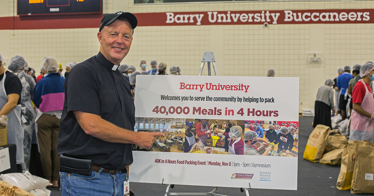 ADOM :: Barry University packs '40,000 meals in 4 hours'