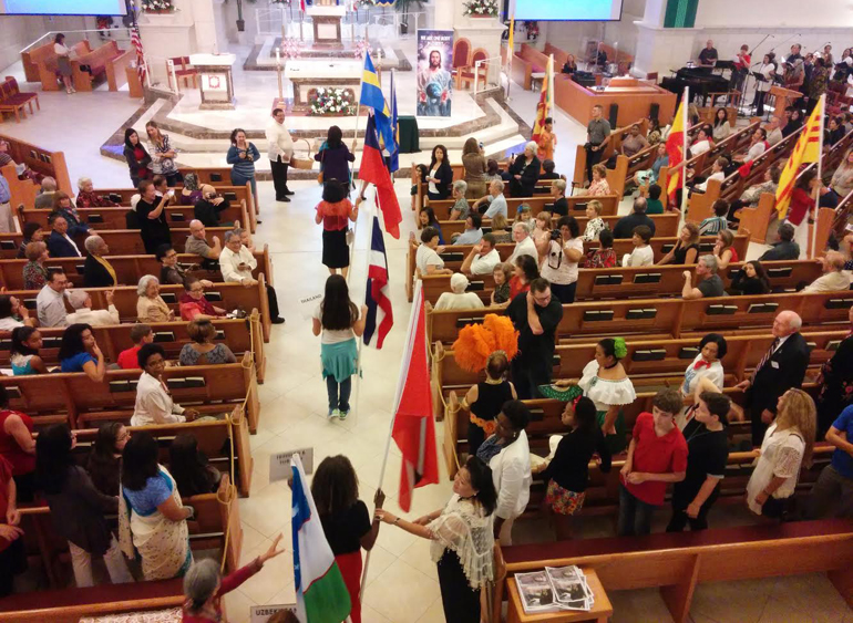 COURTESY PHOTO |

With a parade of flags, St. Gregory Church began its first annual "One Body in Christ" International Mass.