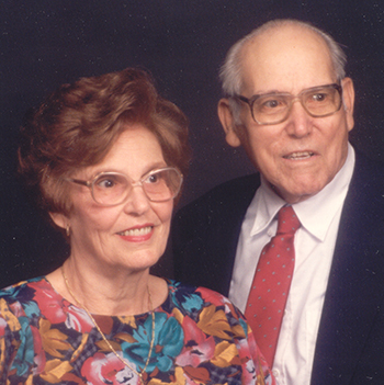 File photo of Bishop Felipe Estévez's parents, Estrella and Adriano, both of whom are now deceased.