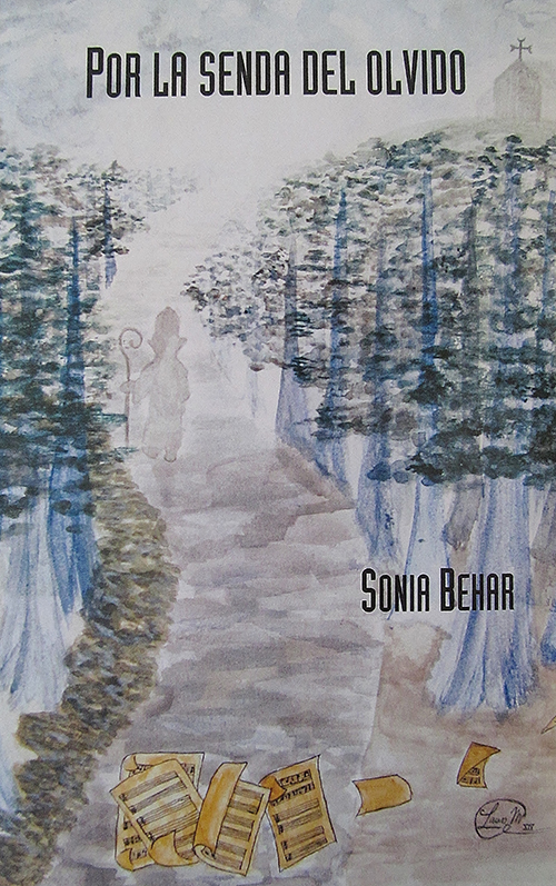 The cover illustration of Sonia Behar's novel about the life of Cuban priest-composer Esteban de Salas is a watercolor painting by St. Brendan alumna Laura Manuela Quesada.