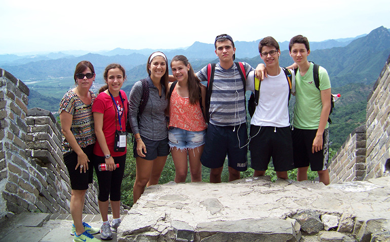 Archbishop Edward A McCarthy High School students and chaperones visited China in July 2014 as part of a new international educational and cultural awareness exchange program. Here, the McCarthy students are shown at the Great Wall of China.