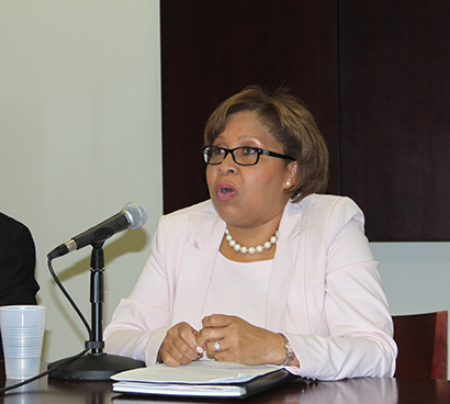 Immigration attorney Dahlia Walker-Huntington served on the panel that discussed immigration reform at FIU.