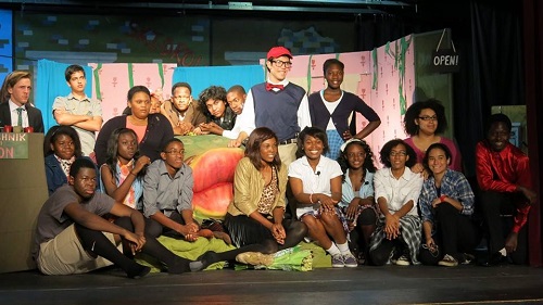 The ACND Prep student performance of "Little Shop of Horrors" featured Broadway-quality versions of the Audrey II puppets. Performers included, from left, back row: Sean Smith, Iran Perez, Staika Chenet, Tracey Dominique, Edner Derival, Kevin Valladares, Kingin Boileau, Daniel Briz, Tajmara Antoine, and Breanna Corsair. Front row, from left: Samantha Jean,  Clermondo Erisme, Maniola Mompremier, Hedwyn Lamy,  Keyanna Francois, Cindy Blanc, Chelsey Pierre, Alexandra Laroche, Esperanza Cadena, and Serge Andre.