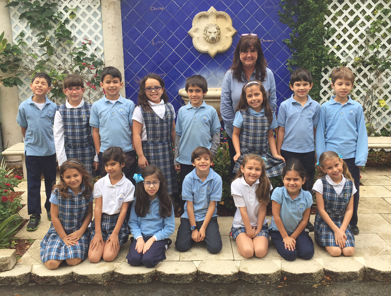 Second grade teacher Leonor Martinez and her class at Sts. Peter and Paul School have achieved the National Honor Roll in the Accelerated Reader program.