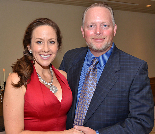 Quinn and Brad Goodchild took part at a recent St. Jerome fundraiser.  Brad also served as auctioneer at the event.