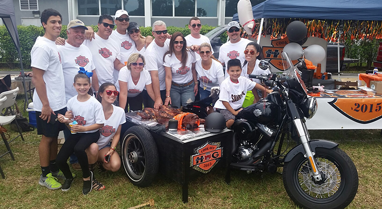 One of the alumni teams, with its well-themed name, was the Hog Harley sponsored by freshman parent Elizabeth Fernandez, class of 1988, and her brother Luis Fernandez, class of 1983, of LaceFood Services.