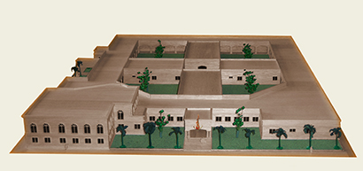 Maqueta del monasterio. Así quedará la construcción cuando se concluya.