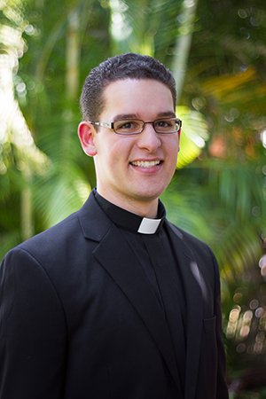 Deacon Bryan Garcia, 26, a Miami native who graduated from Immaculate Conception School and Msgr. Edward Pace High School. His home parish is Immaculate Conception, Hialeah, and he has been serving at St. David in Davie.