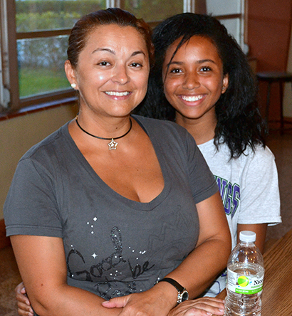 Lilly Isaac, left, came to learn how to get Step Up scholarship money for her daughter, Victoria Isaac, right.
