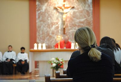 The bilingual Mass for the first archdiocesan Young Adult Ministry event, was celebrated by Bishop Peter Baldacchino, at St. Kieran Church.