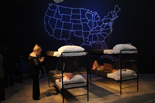 The foster camps that hosted the Pedro Pan children were filled with rows upon rows of bunk beds. At the Operation Pedro Pan exhibit showcased by HistoryMiami museum, visitors can also get a close look at suitcases, dolls, clothes and other artifacts brought by the children to the U.S.