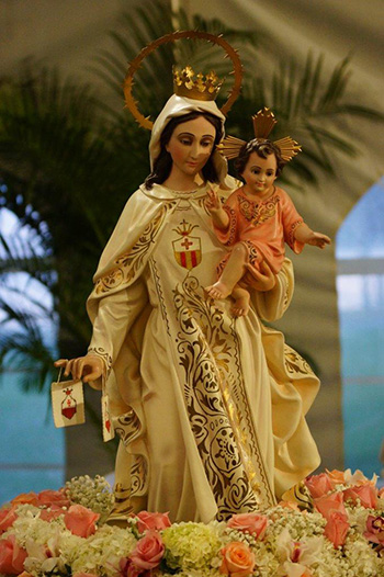 The image of Our Lady of Mercy.
