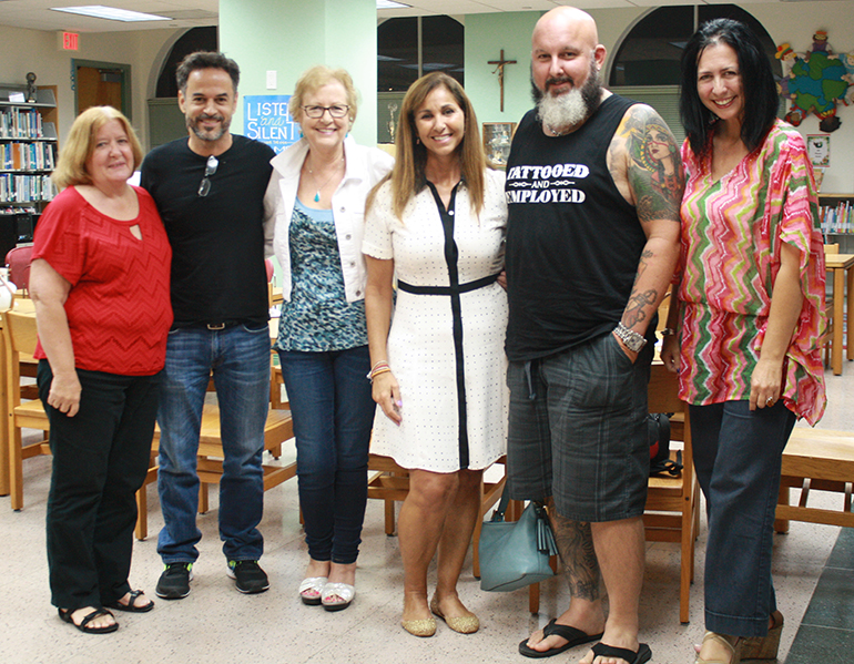 Members of the Divorce Care Support Group at St. Patrick Church, from left: Elaine Parker, Gonzalo Vasquez, Stephanie Wright, Ana Duran, Gianpaolo Masconi, and Ana Perez.
