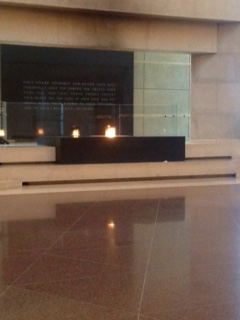 The Eternal Flame is perpetually lit at the U.S. Holocaust Memorial Museum in Washington, D.C. Archdiocesan high school students visit the memorial every year as their first stop on the March for Life pilgrimage.