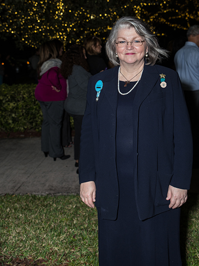 Marlene Watkins, president of the Our Lady of Lourdes Hospitality North American Volunteers, guided the Miami pilgrims through the Lourdes Experience at Our Lady of Lourdes Church in Miami.