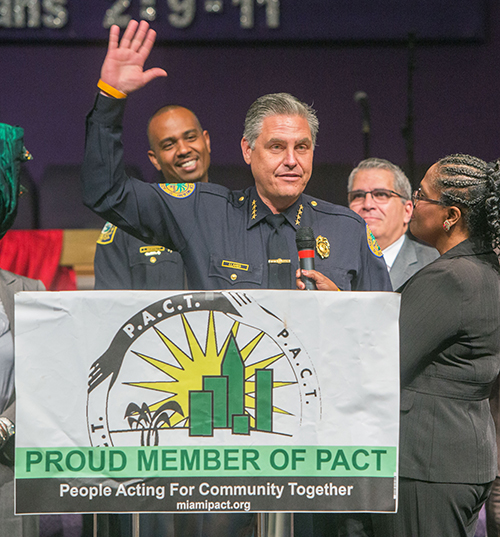 Miami Police Chief Rodolfo Llanes pledges to work for restorative justice for juvenile offenders.