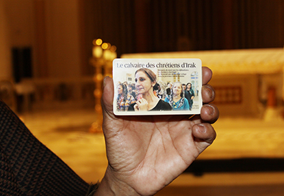 Card explaining the situation of Christians in the Middle East, prepared by Estudio Garrido, an Argentinian law firm.