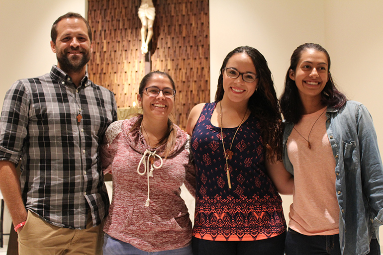 From left: Andres Novela, Alina Turmo, Elizabeth Ortega and Pamela Londono are the missionaries going to Haiti this summer.