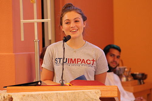 Nicole Czubkowsi, a student from Archbishop Edward McCarthy High School, shares her testimony about the lessons she learned through STU Impact. The summer theology institute, hosted by St. Thomas University, ran from June 17-24.