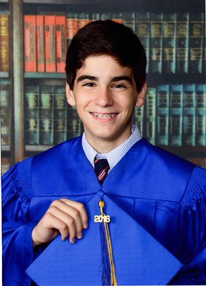Nikolas Garcia, a graduate of St. Mark School in Southwest Ranches, is the 2016 Broward County winner of the Golden Knight Scholar Athlete Award from the archdiocesan Department of Schools.