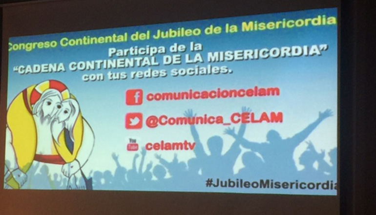 Sign at the Extraordinary Jubilee of Mercy on the American Continent.