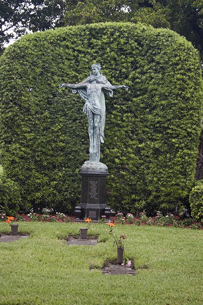 Section of Our Lady of Mercy Cemetery where rest the remains of the priests and Bishops of the Archdiocese of Miami.