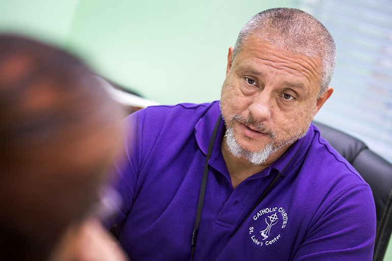Alejandro del Calvo is clinical coordinator at Miami Catholic Charities' St. Luke's Center. St. Luke's offers community-oriented, specialized, and evidence-based addiction recovery treatment services for adults with alcohol and/or drug addiction who may also have a co-occurring mental health diagnosis.