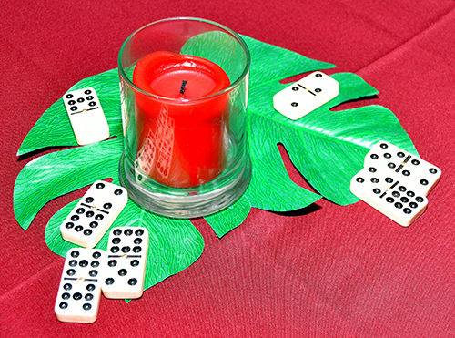 Nostalgic table decoration recalls St. Thomas University's original home in Havana.