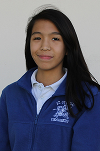 Hanna Hirano, an eighth-grader at St. Coleman School in Pompano Beach, won one of two honorable mentions in this year’s Respect Life essay contest.