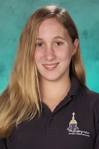 Isabella Troccoli, a seventh grader at St. Gregory School in Plantation, is the winner of the 2016 Respect Life Essay Contest.