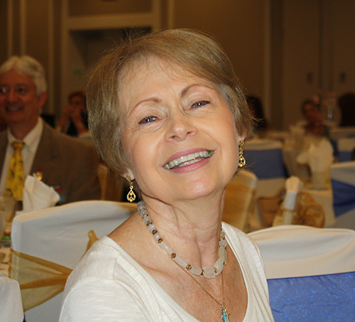 A glowing Barbara Groeber poses for a photo during the North Dade Pregnancy Center's annual luncheon in Hialeah Sept. 24, just a week prior to her retiring as the Respect Life education coordinator.