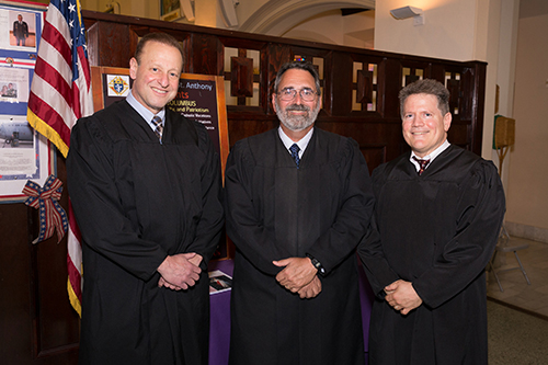 Judges Barry Seltzer, William DiMitrouleas and David Haimes were among the legal professionals who gathered at St. Anthony Parish in Fort Lauderdale for the 28th annual Red Mass of the St. Thomas More Society of South Florida.