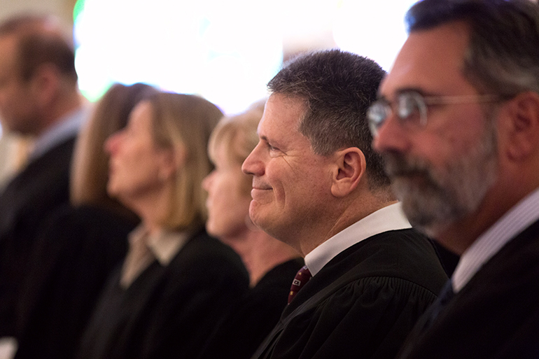 Judges, attorneys and elected officials joined Miami Archbishop Thomas Wenski April 27 at St. Anthony Parish in Fort Lauderdale for the 28th annual Red Mass of the St. Thomas More Society of South Florida.