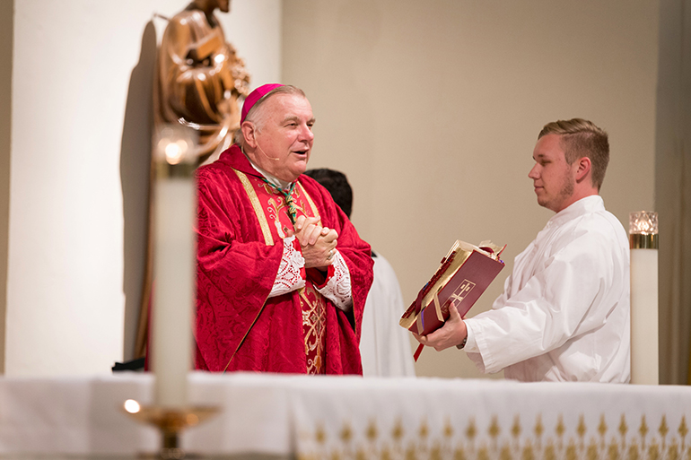 Judges, attorneys and elected officials joined Miami Archbishop Thomas Wenski April 27 at St. Anthony Parish in Fort Lauderdale for the 28th annual Red Mass of the St. Thomas More Society of South Florida.