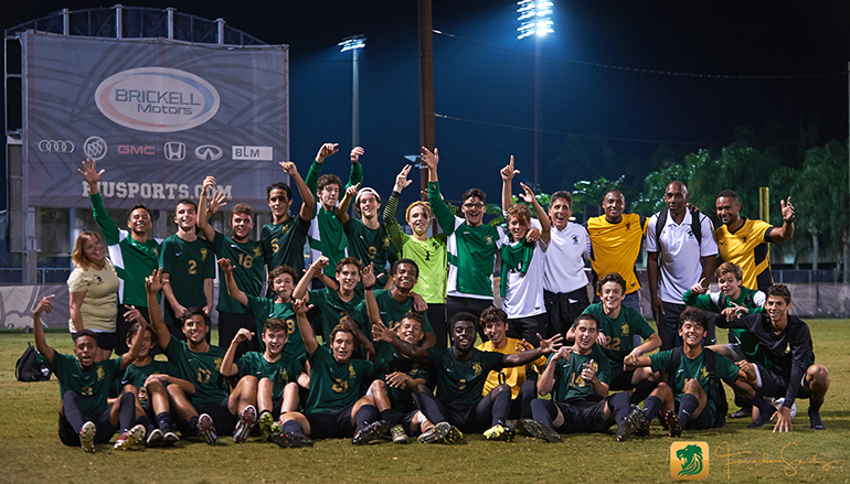 Immaculata-La Salle's boys soccer team rejoices after winning the Regional championship and advancing to the state semifinals, its best finish in school history.