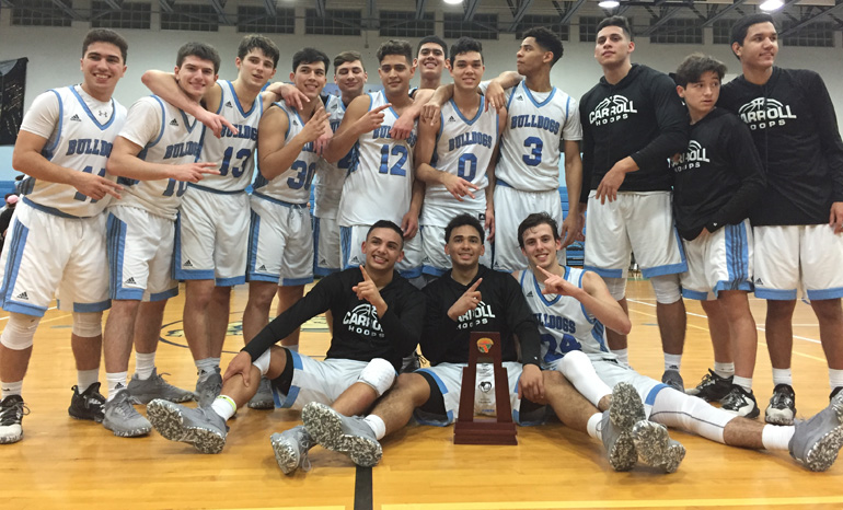 The Archbishop Coleman Carroll boys basketball team advanced once again to the Class 4A state semifinals, equaling the Bulldogs’ best finish in school history.