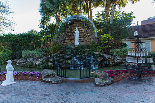 Grotto of Our Lady of Lourdes at Our Lady Of Lourdes Church in Miami.