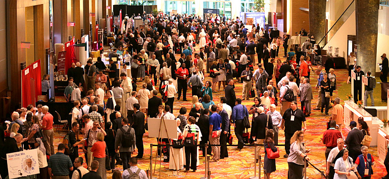 Conferees fill the Orange County Convention Center for the opening of the Convocation of Catholic Leaders.