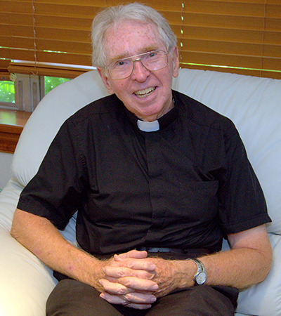 Father Michael Hoyer served Our Lady Queen of Martyrs from 1989 to 2011, the longest of any priest thus far.