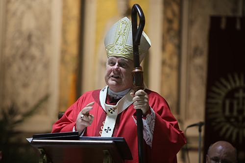 Archbishop Thomas Wenski delivers his homily at the annual Red Mass.