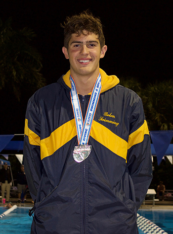 Belen senior Aitor Fungairino won the 200 free with an All American time of 1.34.89, two-tenths of a second off the state record.