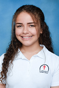 Guadalupe Bosio, grade seven, St. Bernadette School, Hollywood, won third place in the 2017 Respect Life Essay Contest