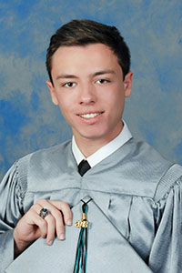 Salutatorian Matthew Estenoz, Archbishop Edward McCarthy