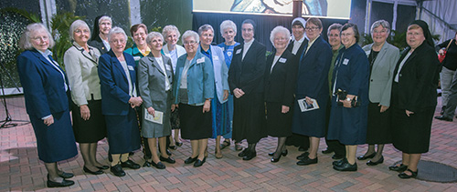 Sisters of St. Joseph of St. Augustine serving throughout Florida pose for a photo after the premiere of the documentary on their 150-year presence in the state,