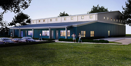 Artist's rendering of the Rose Renna Activities Center newly built on the grounds of the Basilica School of St. Mary Star of the Sea in Key West. Archbishop Thomas Wenski blessed and dedicated it Sept. 15.