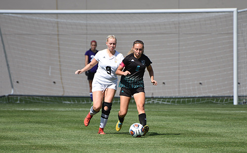 Archbishop McCarthy forward and team captain, Sofia Mallardi (6), tries to outrun a Montverde player during the Class 4A state championship game Feb. 22. Mallardi had 14 goals and 11 assists on the season.