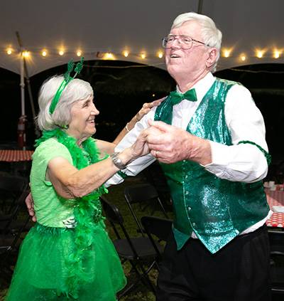 A couple enjoys a dance during the annual Joe-Paddy Festival held March 14 on the grounds of St. Vincent de Paul Regional Seminary in Boynton Beach.