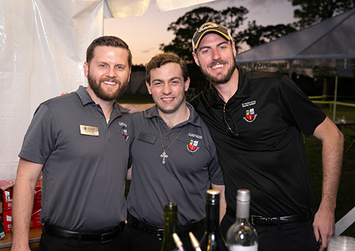 Seminarians facilitate the annual Joe-Paddy Festival held March 14 on the grounds of St. Vincent de Paul Regional Seminary in Boynton Beach. The outdoors event is a fun night blending the food, song and faith traditions of St. Patrick’s Day and St. Joseph’s Day into one event during which the seminarians themselves serve as waiters, bartenders, musicians and greeters. They even valet park cars and bus tables.